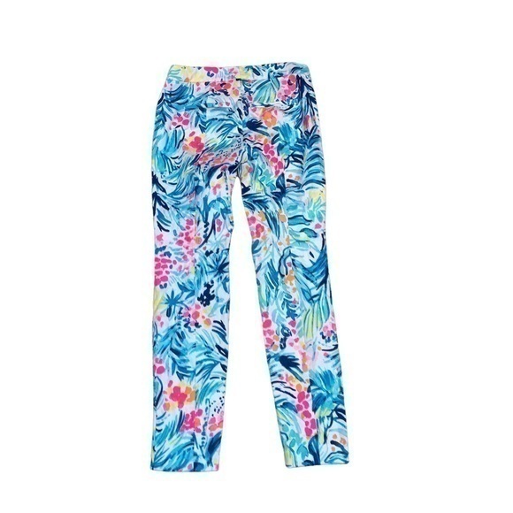 Lilly Pulitzer blue white pants 0 - Picture 1 of 8